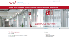 Desktop Screenshot of bvbf-brandschutz.de