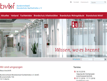 Tablet Screenshot of bvbf-brandschutz.de